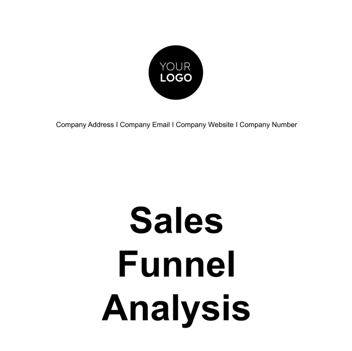 Sales Funnel Analysis Template - Edit Online & Download