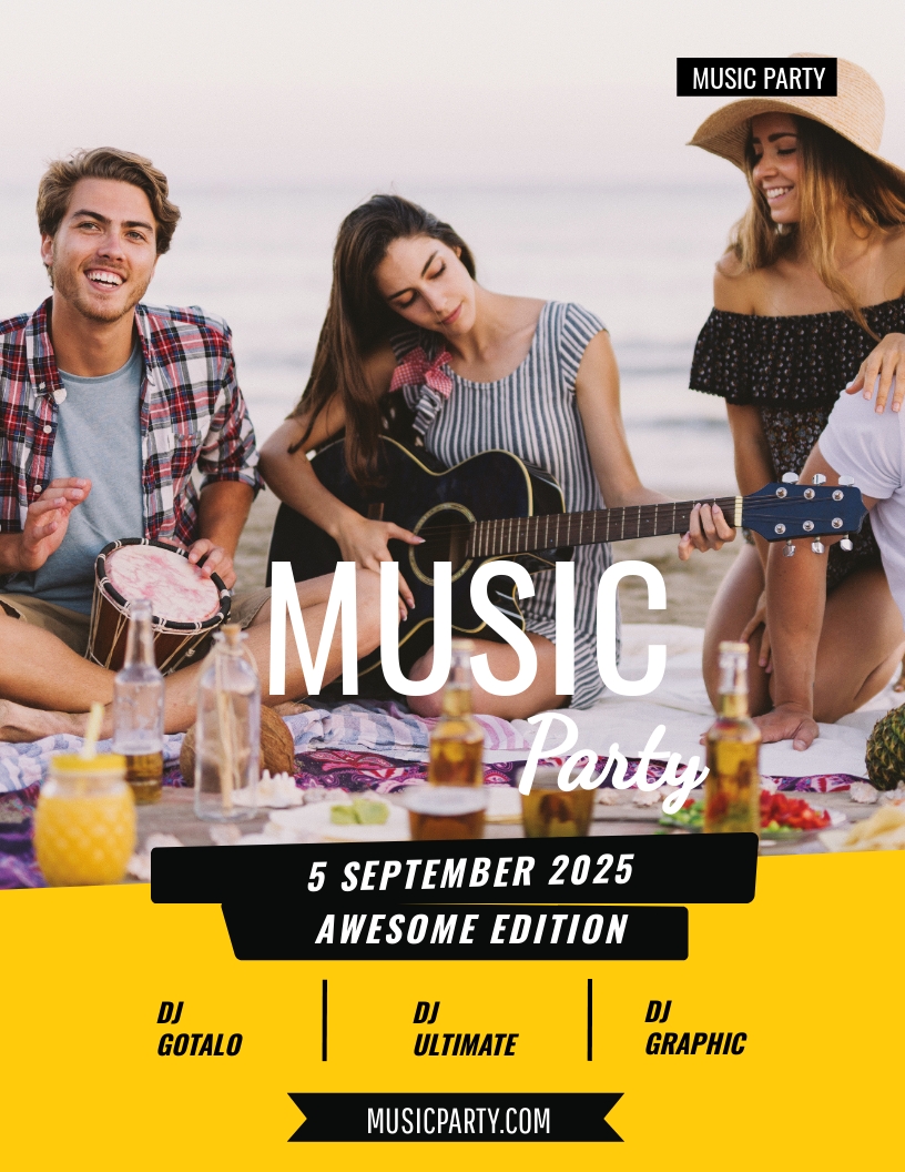 Jazz Music Event Flyer Template Free JPG Google Docs Illustrator 