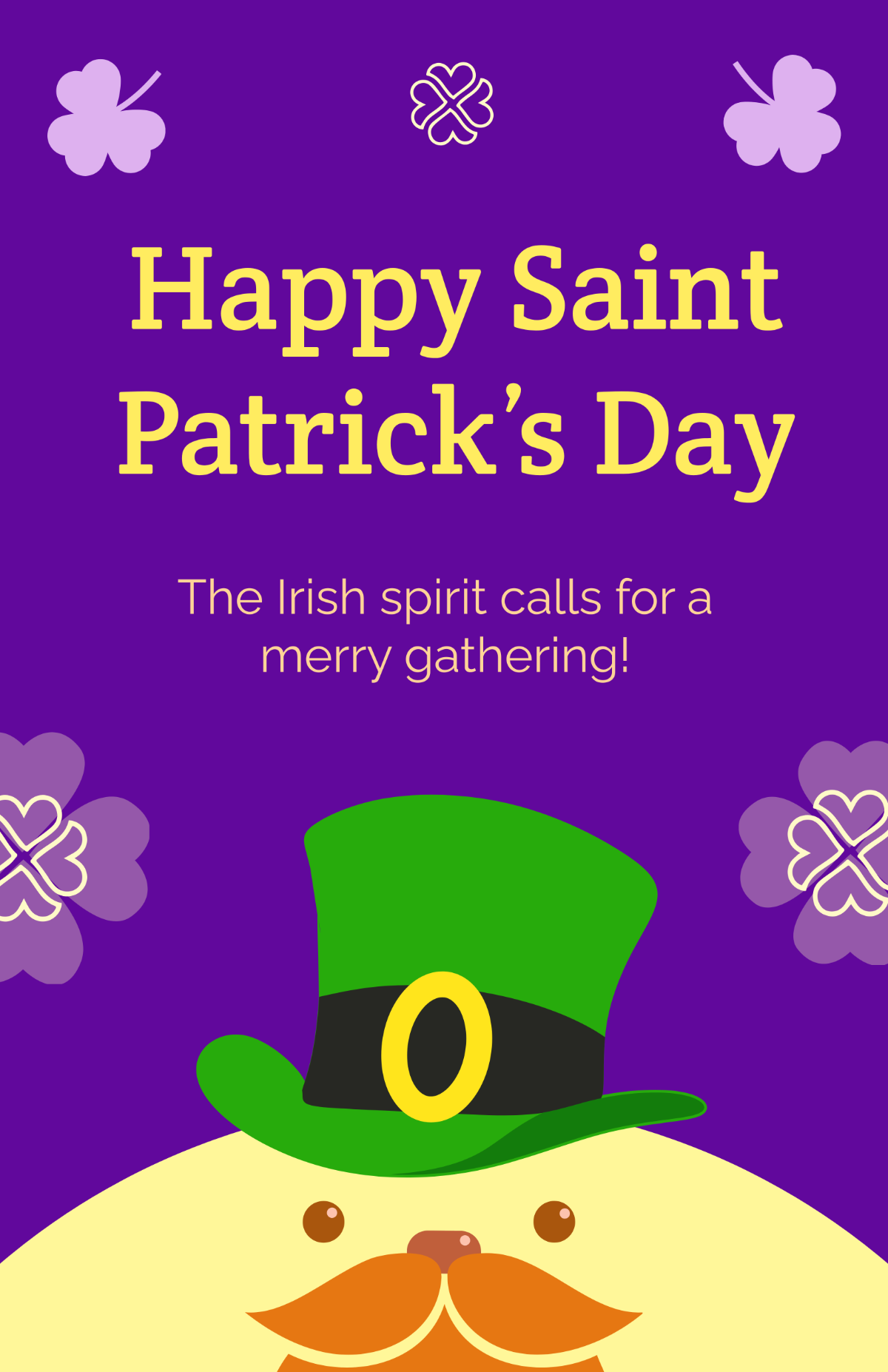 Free Saint Patricks Day Poster Template