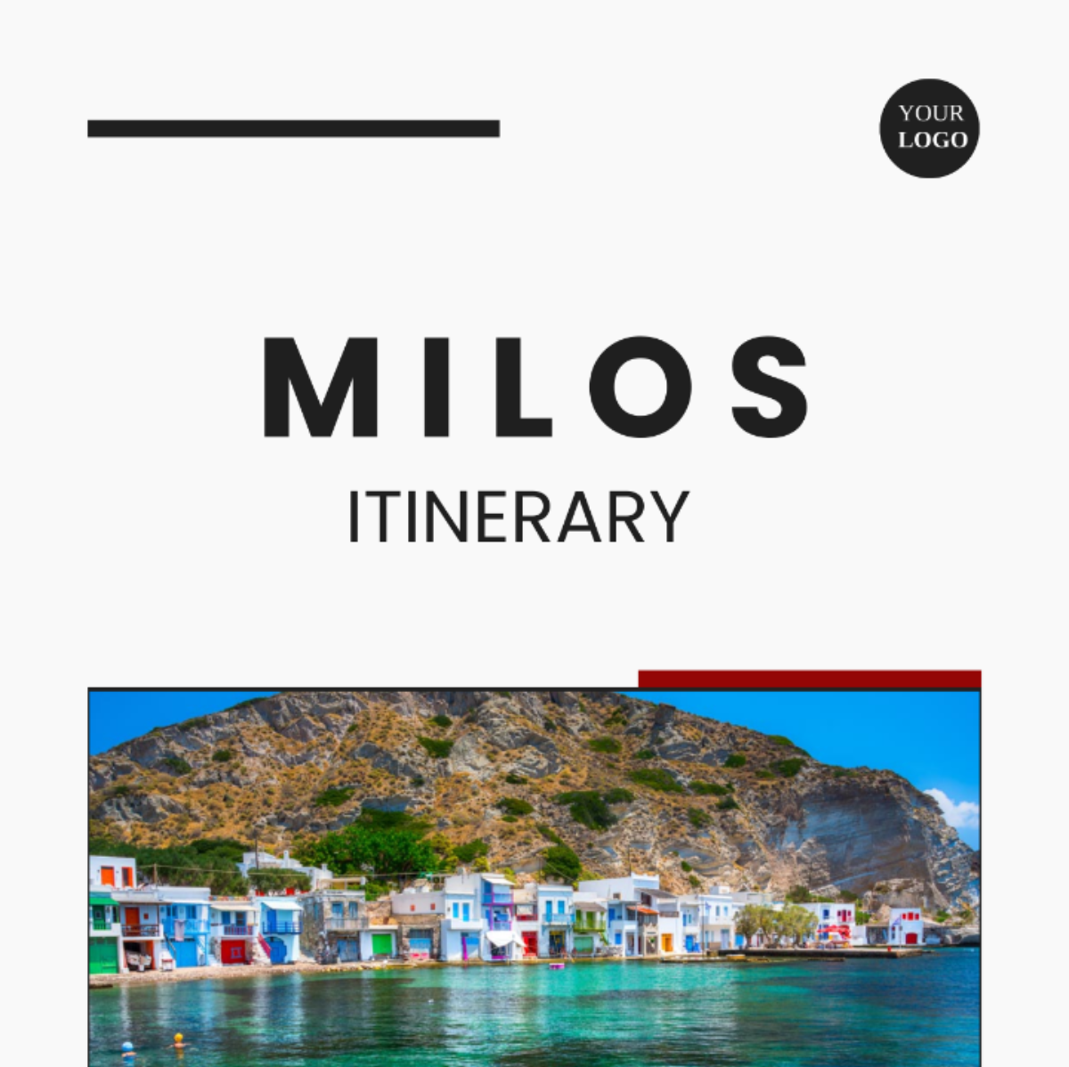 Milos Itinerary Template - Edit Online & Download