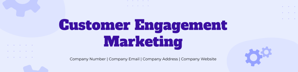 Customer Engagement Marketing Header Template