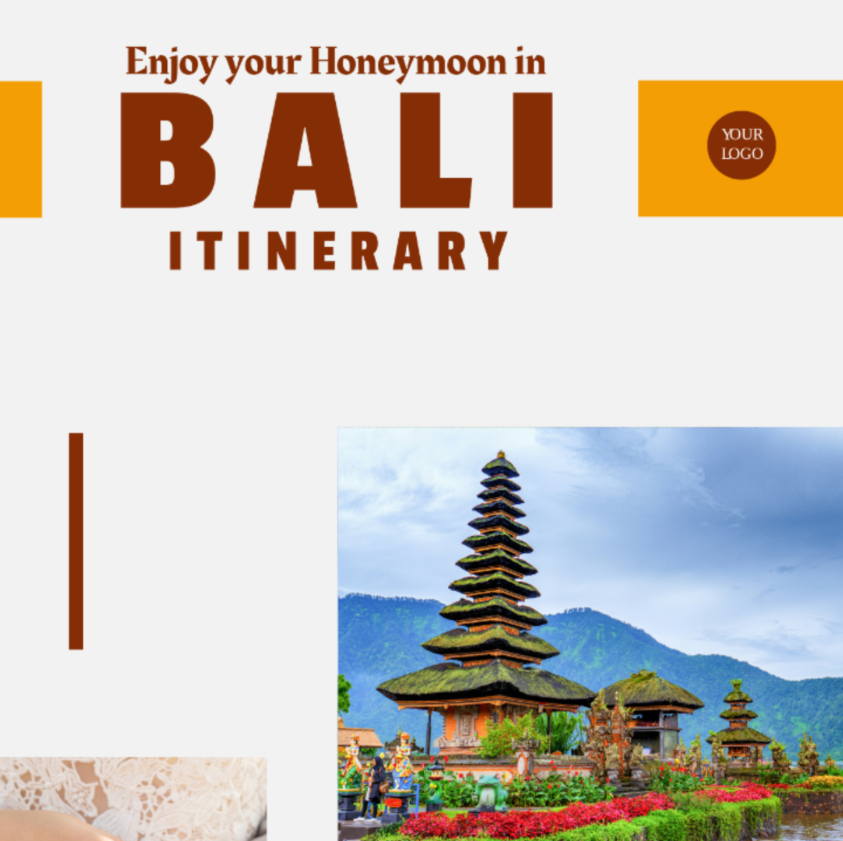 Bali Honeymoon Itinerary Template - Edit Online & Download