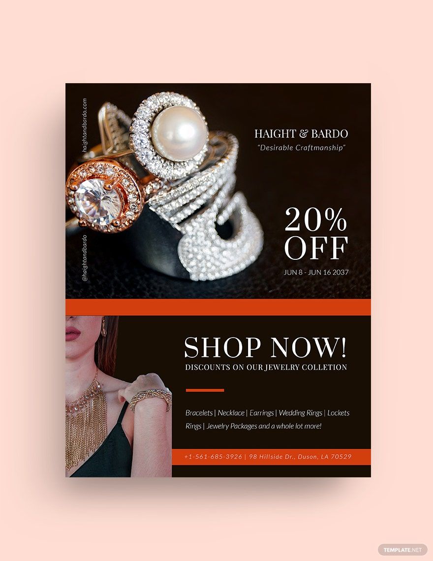 Jewelry Sale Flyer Template