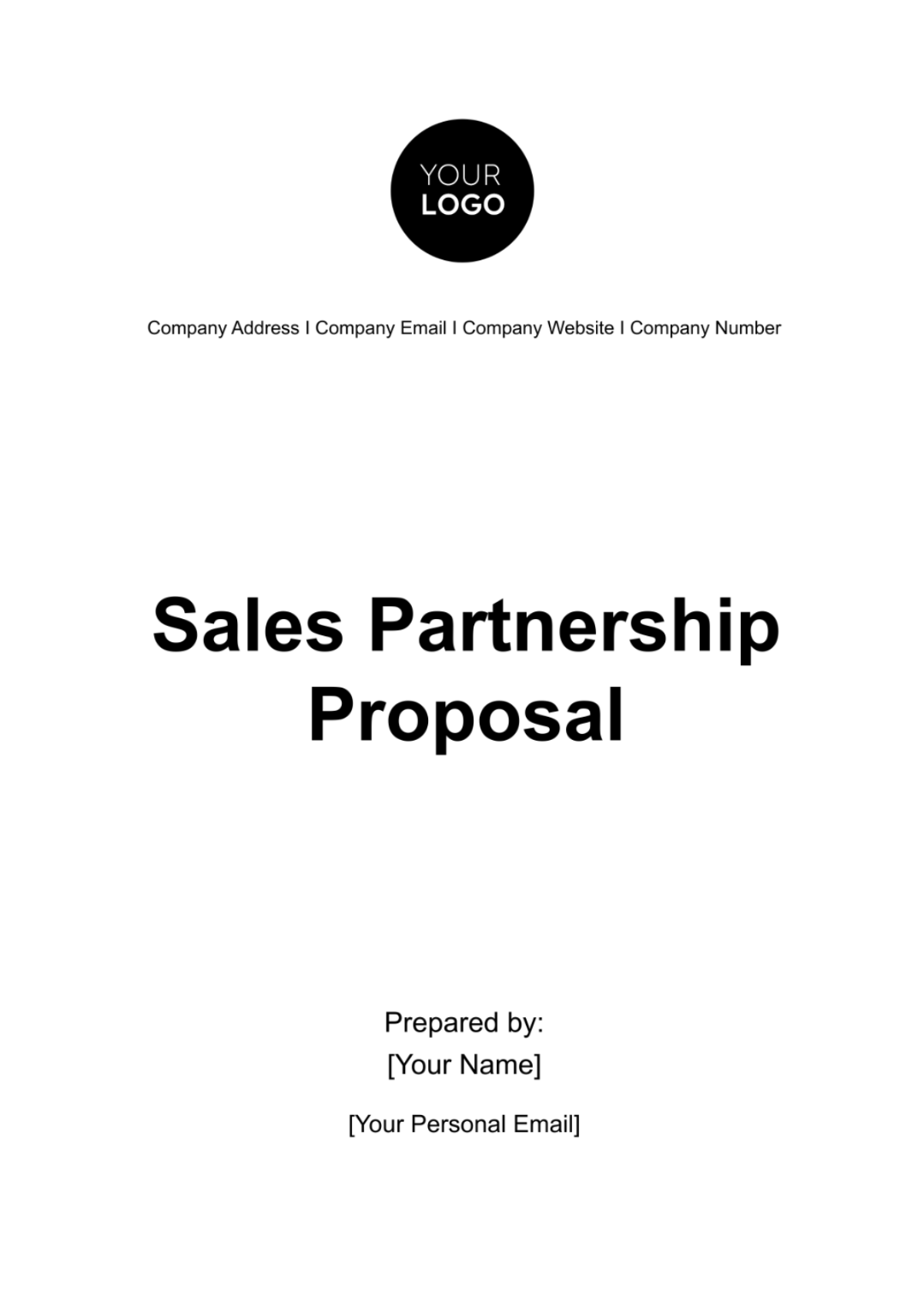 Sales Partnership Proposal Template - Edit Online & Download