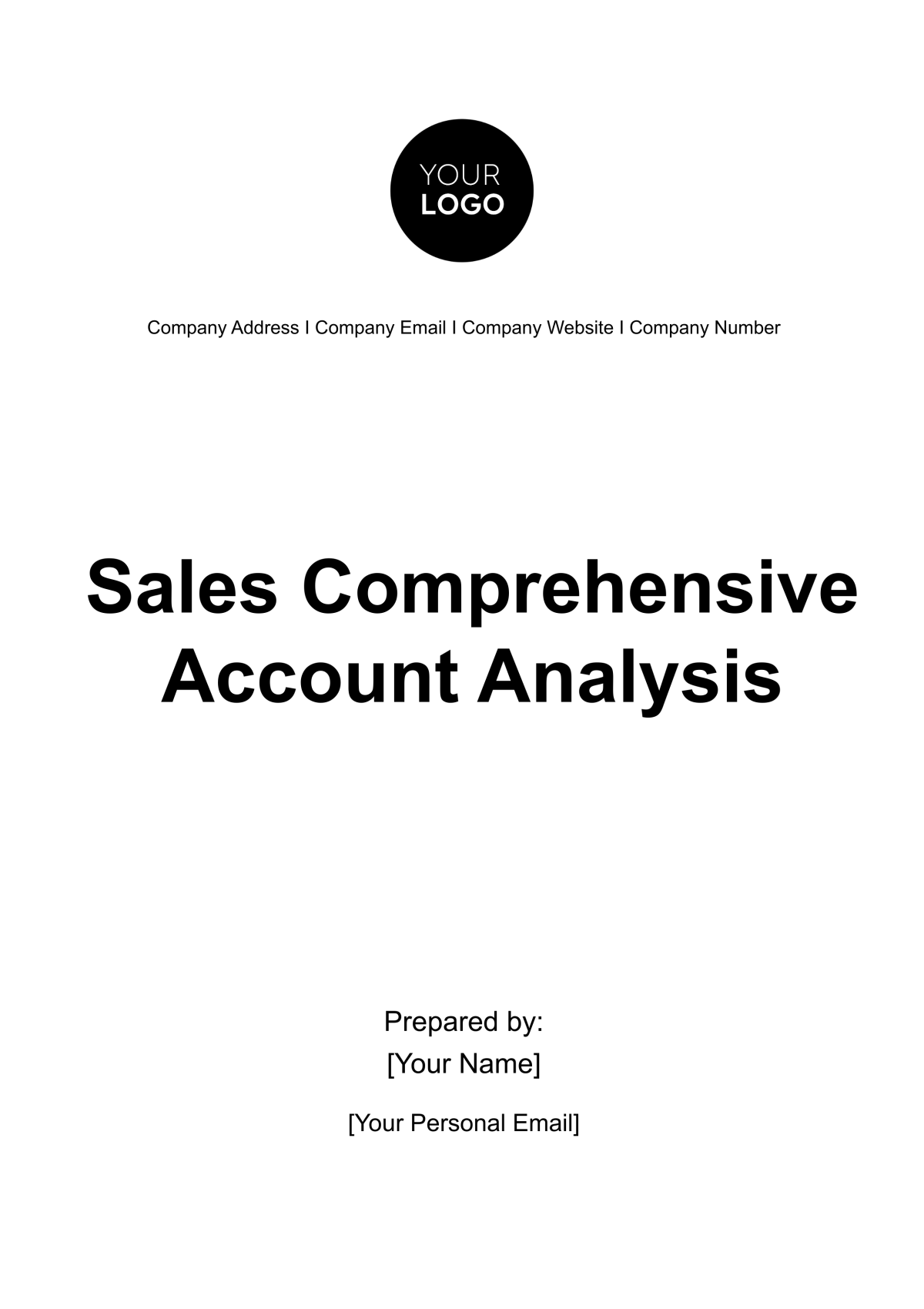 Sales Comprehensive Account Analysis Template