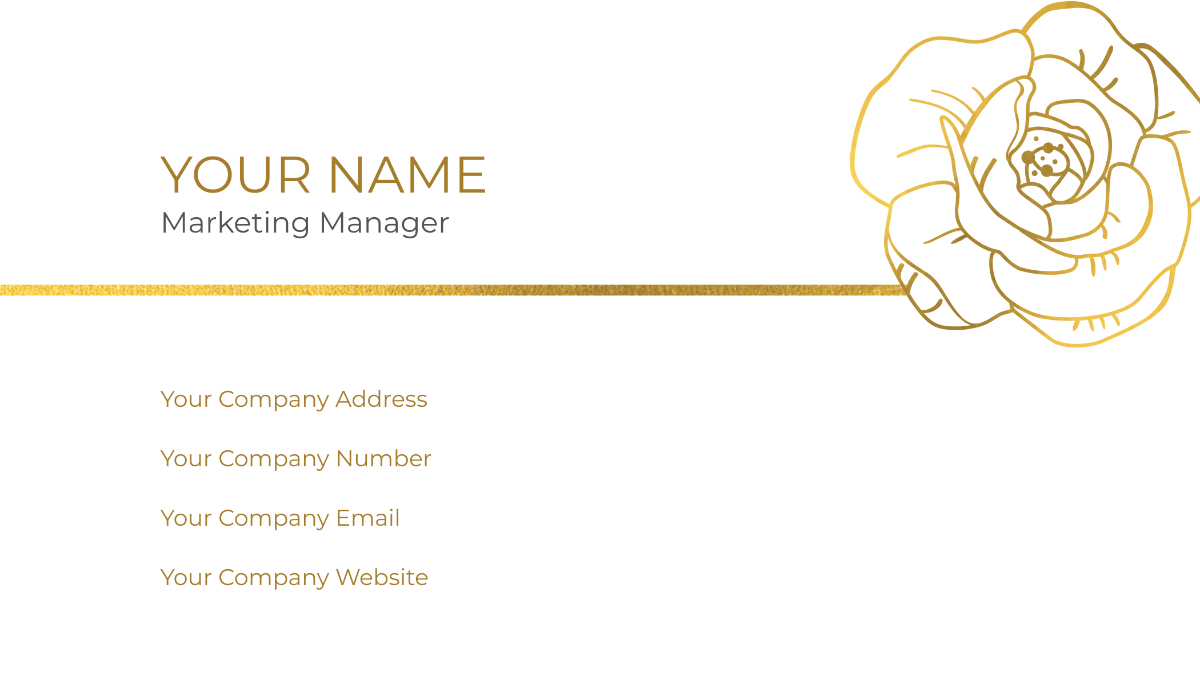 Gold Business Card