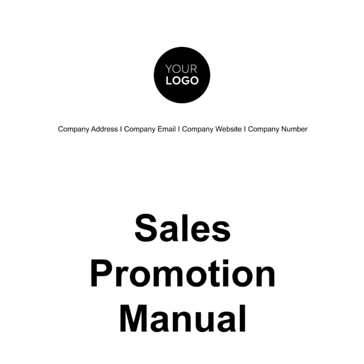 Sales Promotion Manual Template - Edit Online & Download