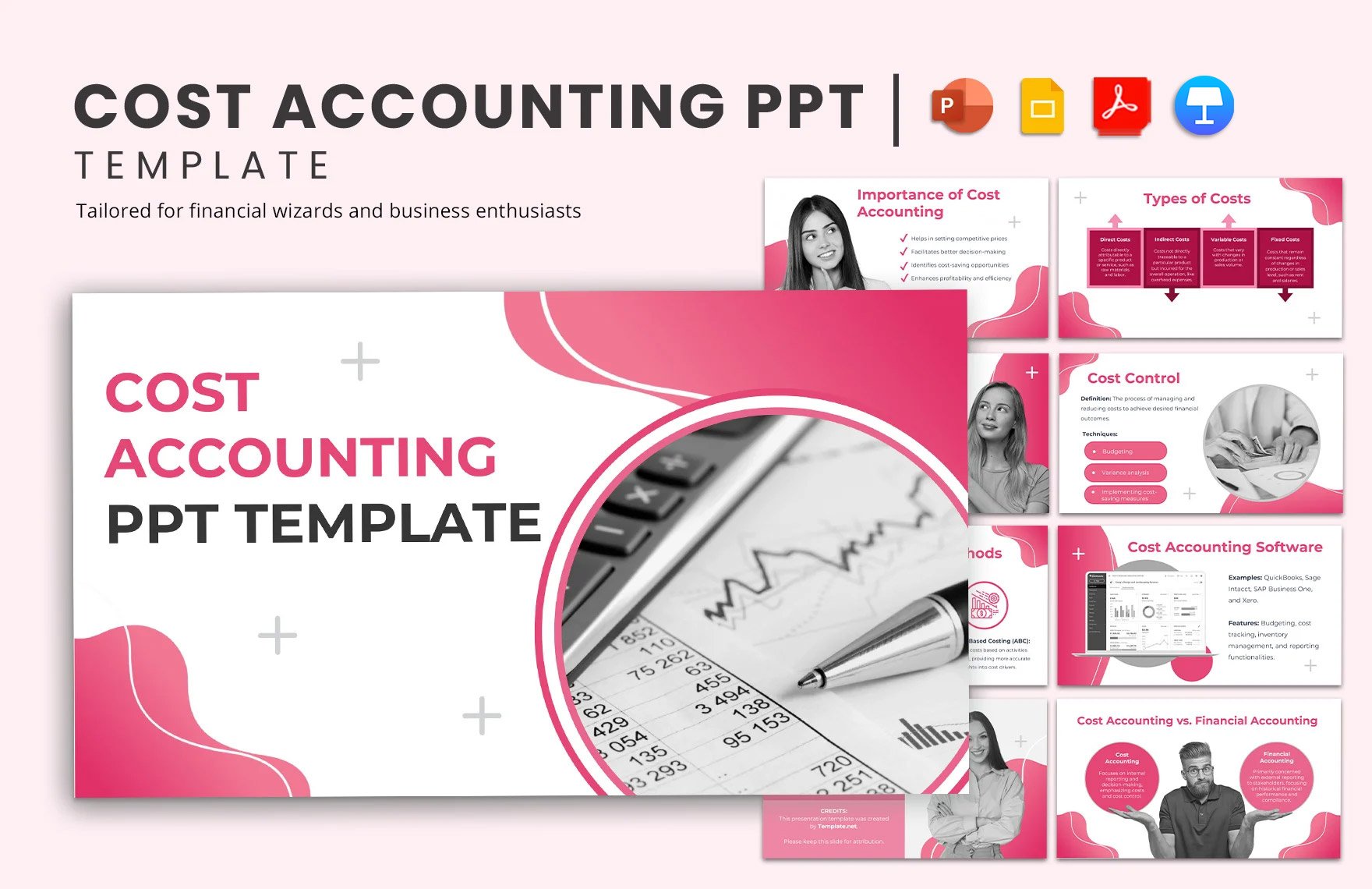 Cost Accounting PPT Template in PDF, PowerPoint, Google Slides, Apple Keynote