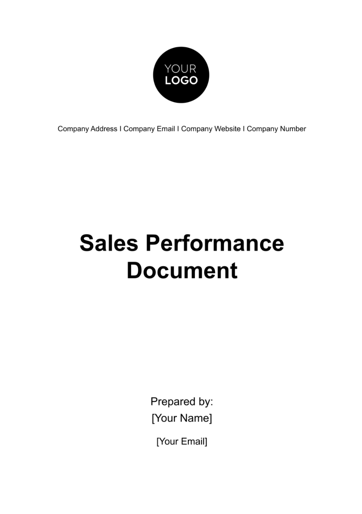 Sales Performance Document Template - Edit Online & Download