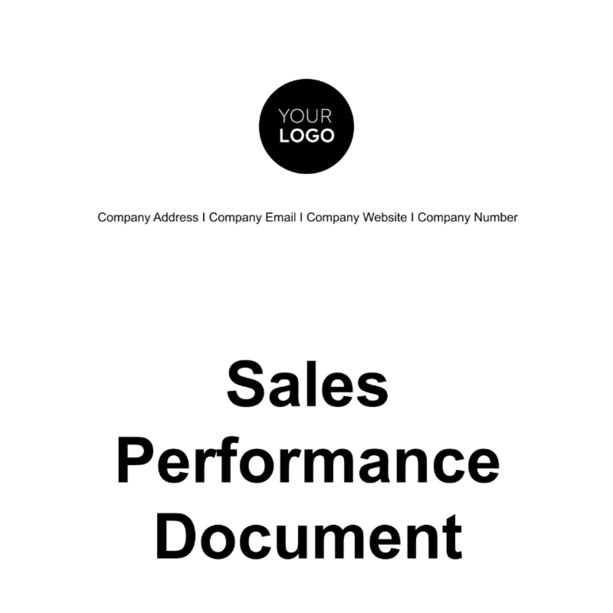 Sales Performance Document Template - Edit Online & Download