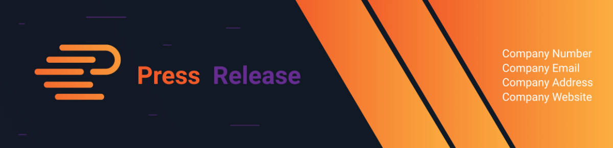 Sales Press Releases Header Template - Edit Online & Download