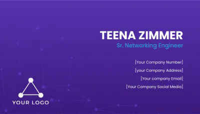 Free Networking Business Card Template to Edit Online