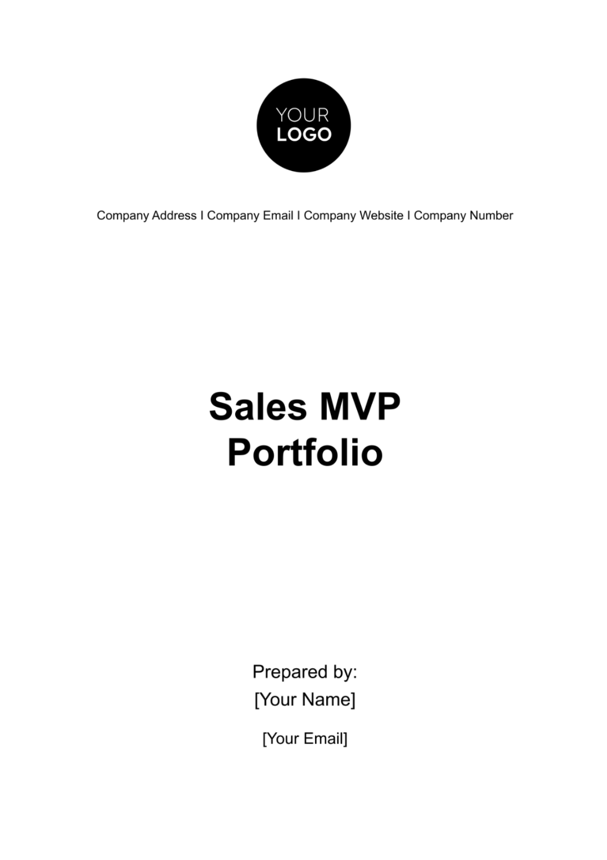 Sales MVP Portfolio Template - Edit Online & Download