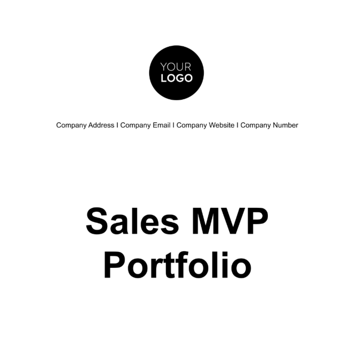 Sales MVP Portfolio Template - Edit Online & Download