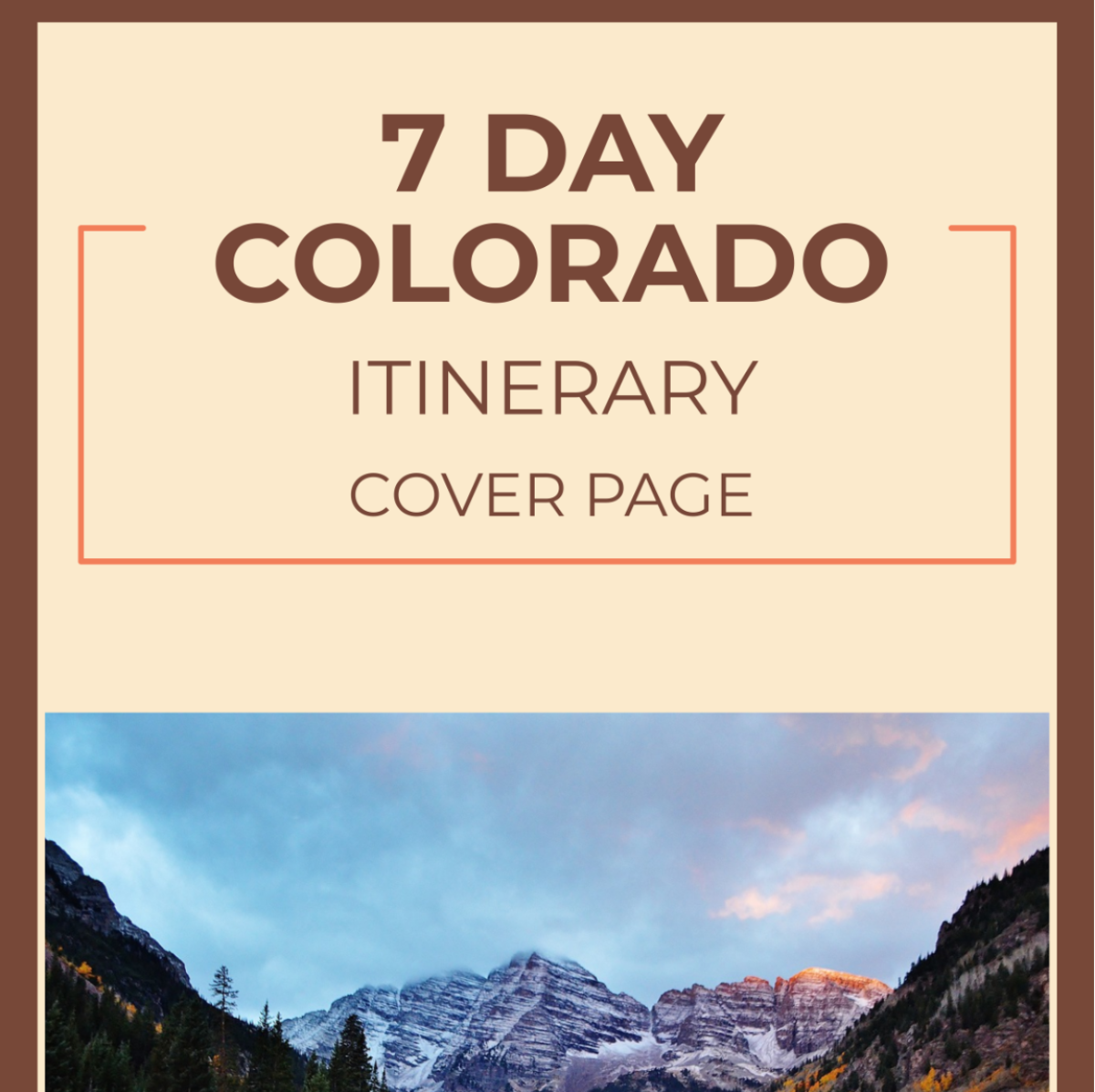 7 Day Colorado Itinerary Template - Edit Online & Download