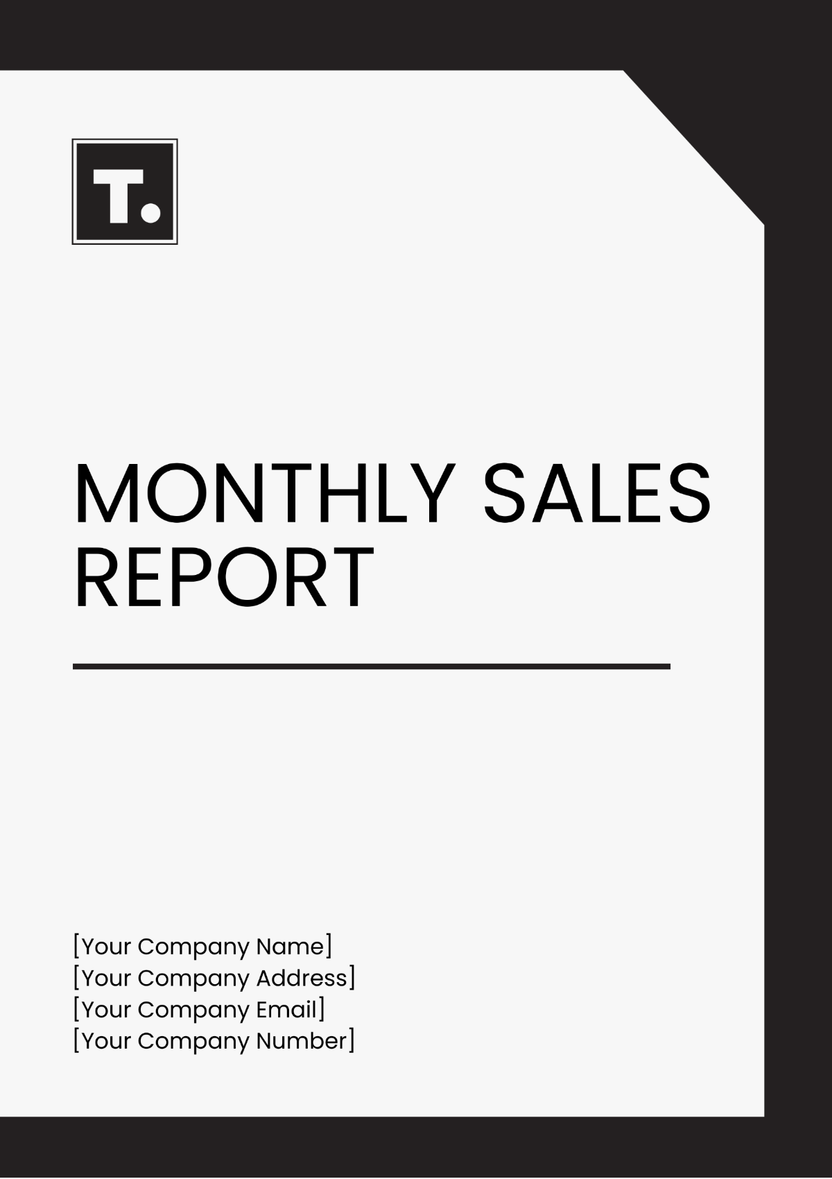 Monthly Sales Report Template - Edit Online & Download