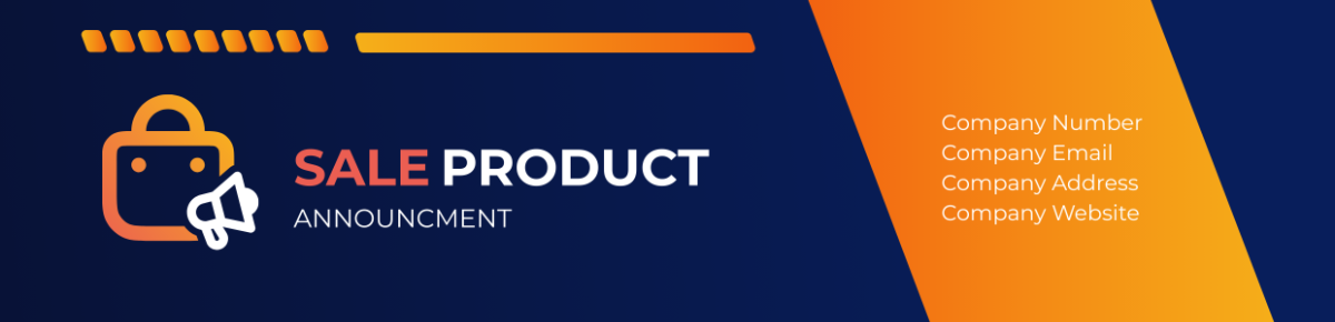 Sales Product Announcements Header Template
