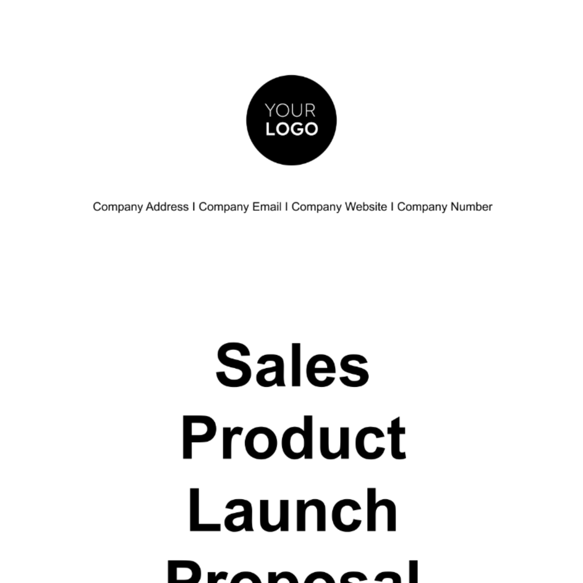 Sales Product Launch Proposal Template - Edit Online & Download