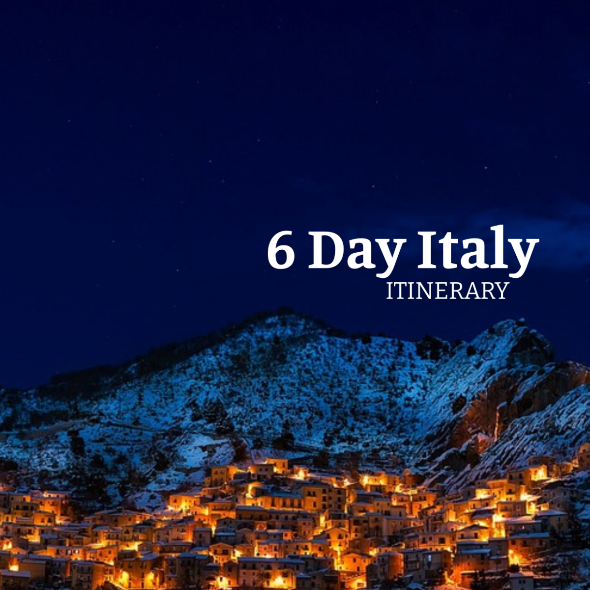 6 Day Italy Itinerary Template - Edit Online & Download