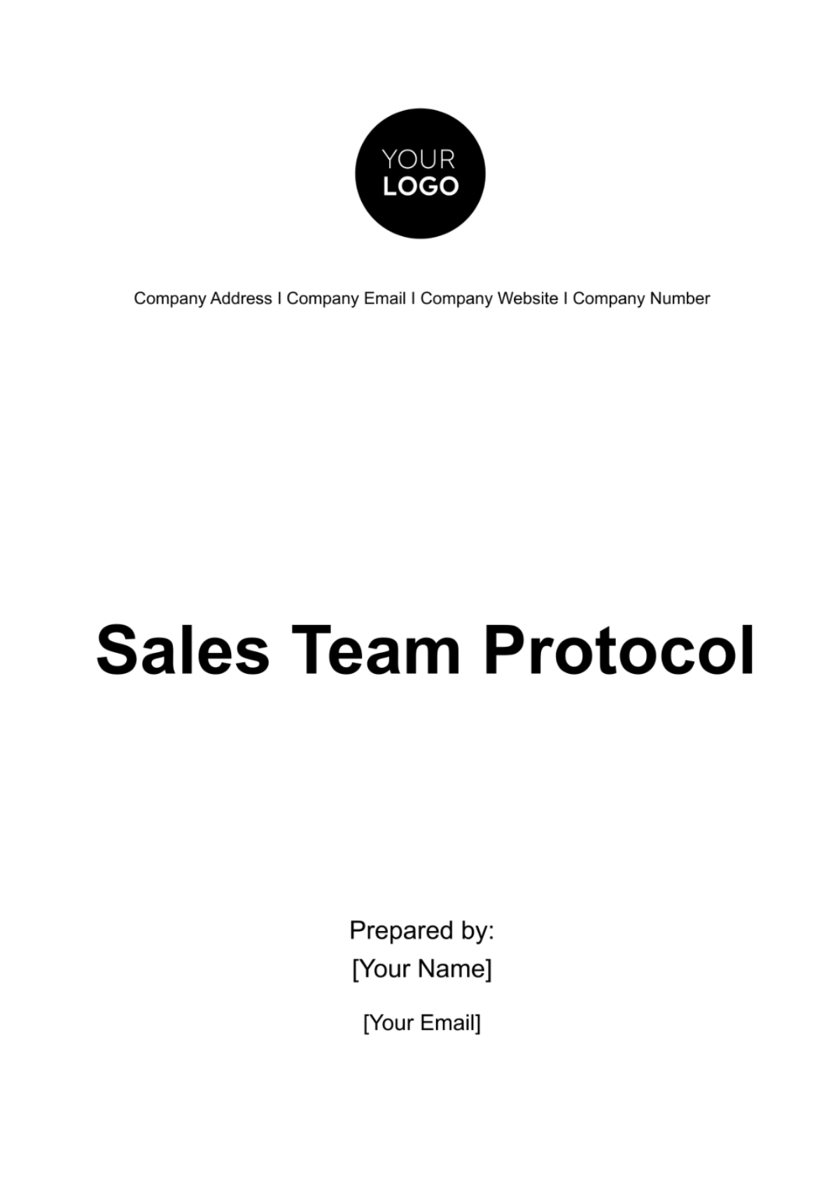Free Sales Team Protocol Template