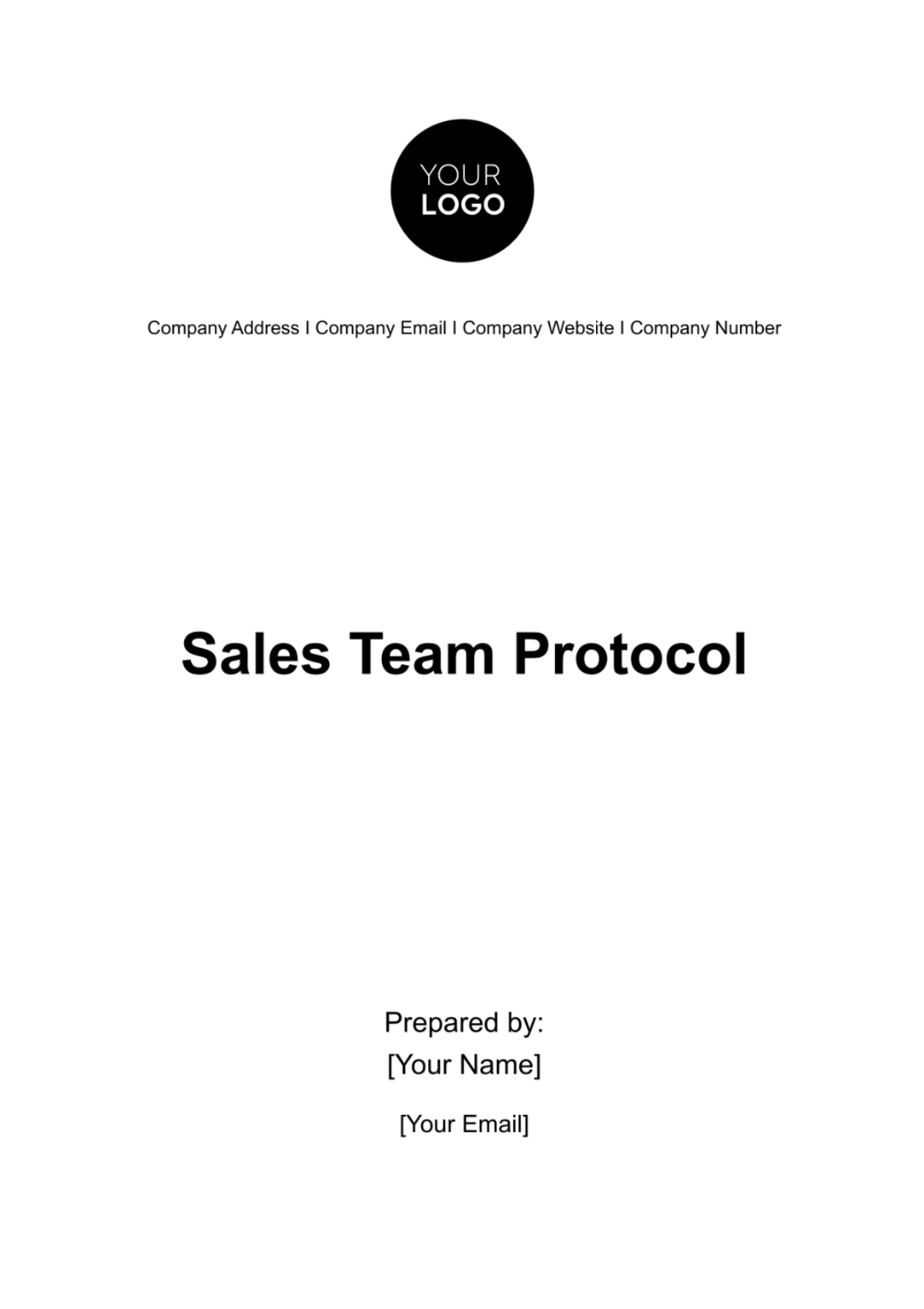 Sales Team Protocol Template - Edit Online & Download