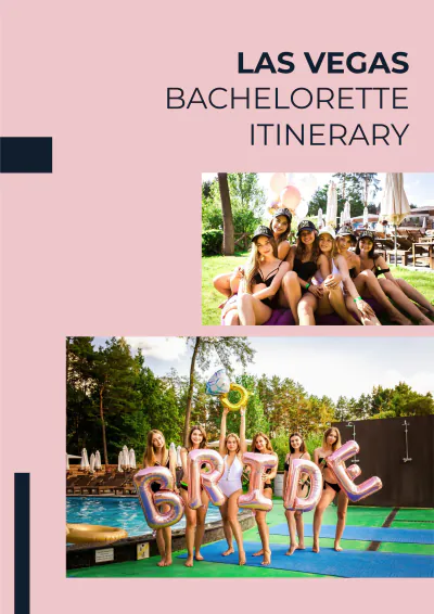 Free Las Vegas Bachelorette Itinerary Template to Edit Online