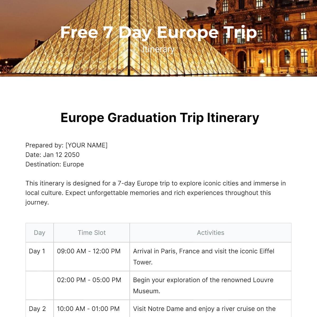 7-day-europe-trip-itinerary-template-edit-online-download-example