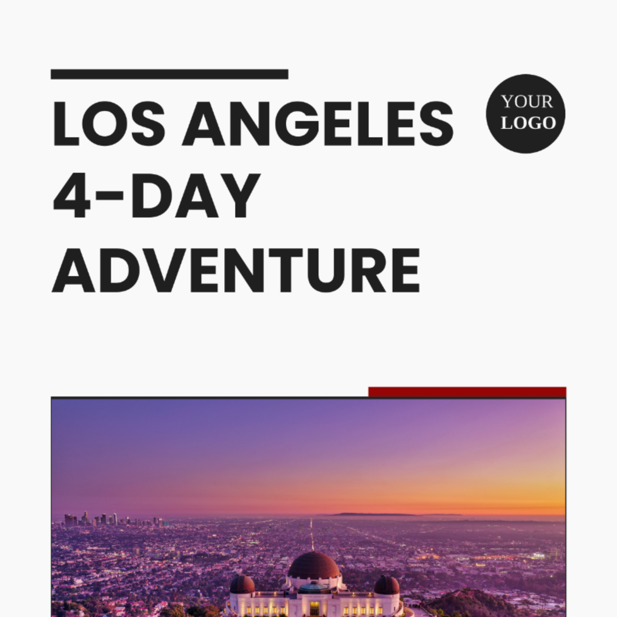 4 Day Los Angeles Itinerary Template - Edit Online & Download