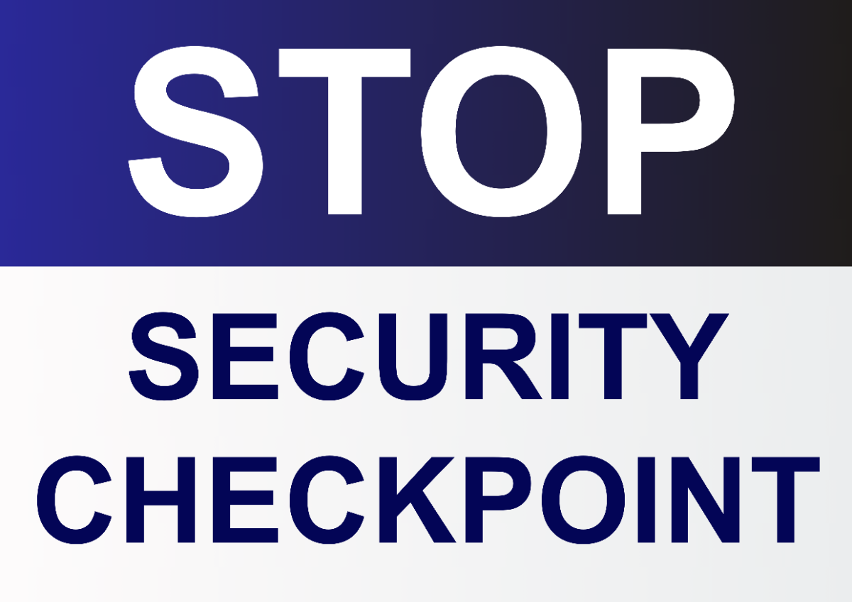 Legal Office Security Checkpoint Signage