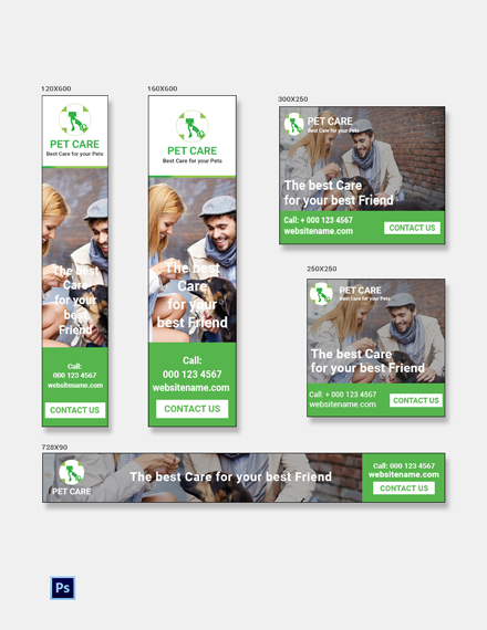 Free Pet Care Banner Ads Template Psd Template Net