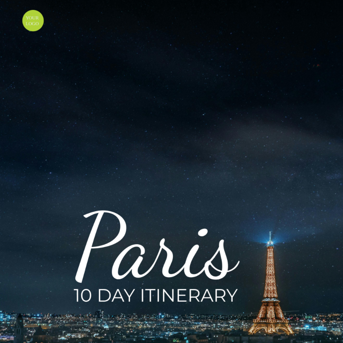 10 Day Paris Itinerary Template - Edit Online & Download