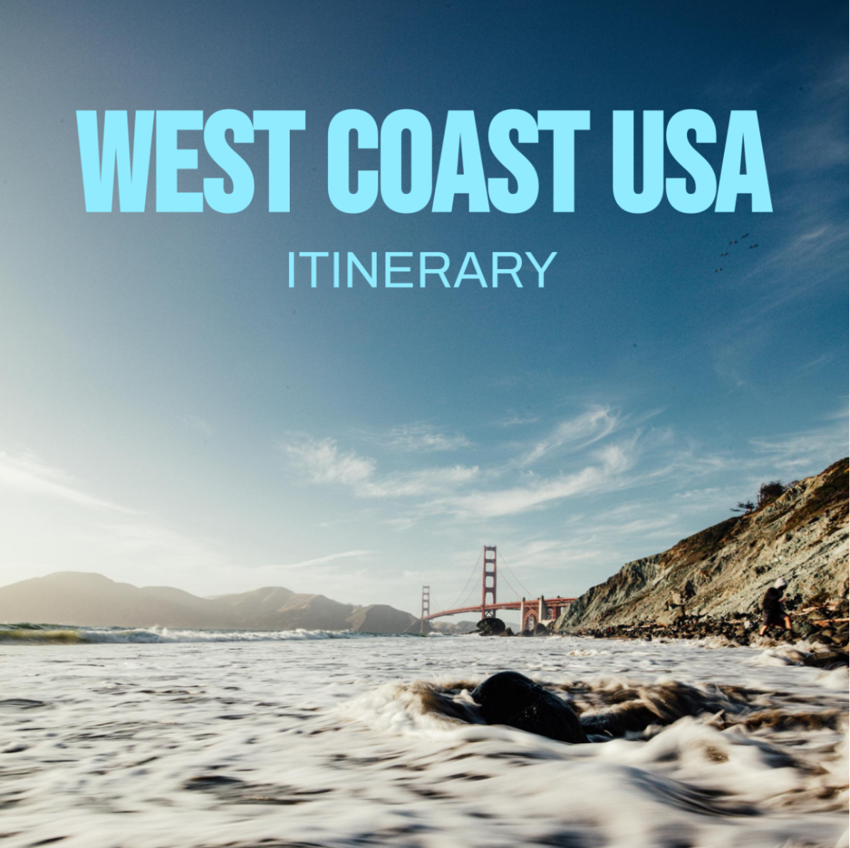 West Coast USA Itinerary Template - Edit Online & Download