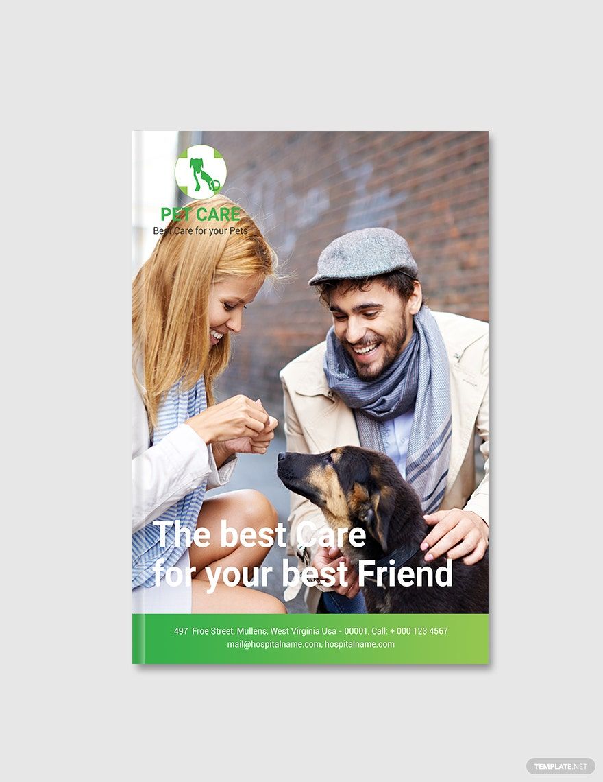 Free Pet Care eBook Cover Page Template