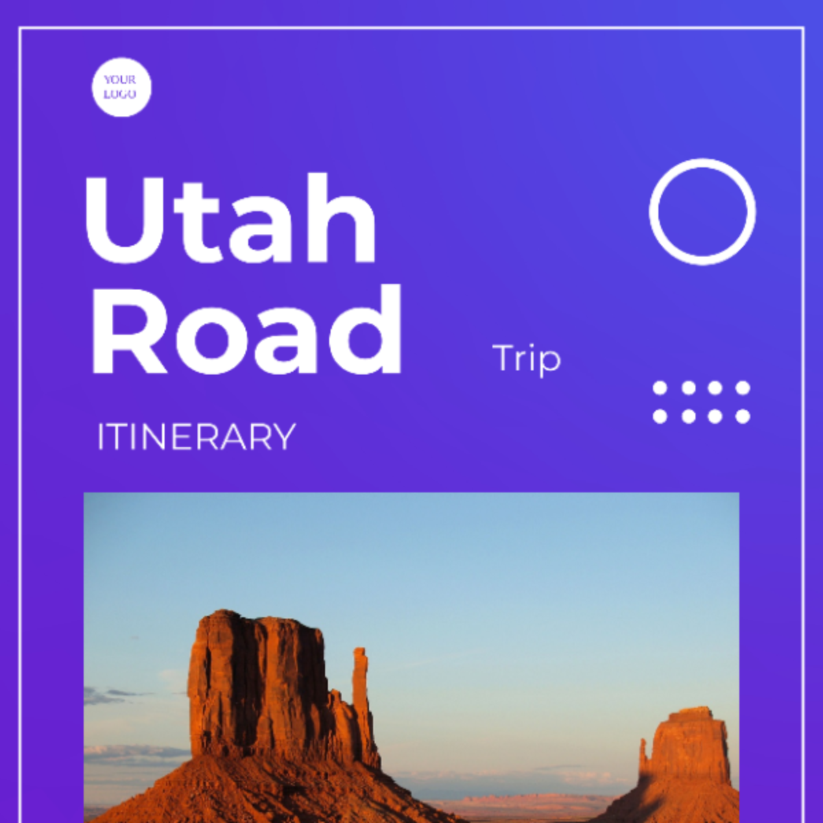 Utah Road Trip Itinerary Template - Edit Online & Download