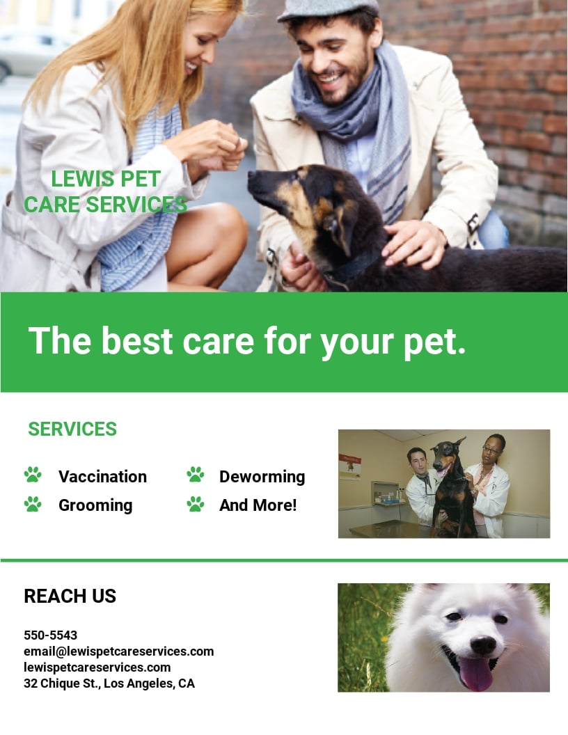 Free Adopt A Pet Flyer Template Template net