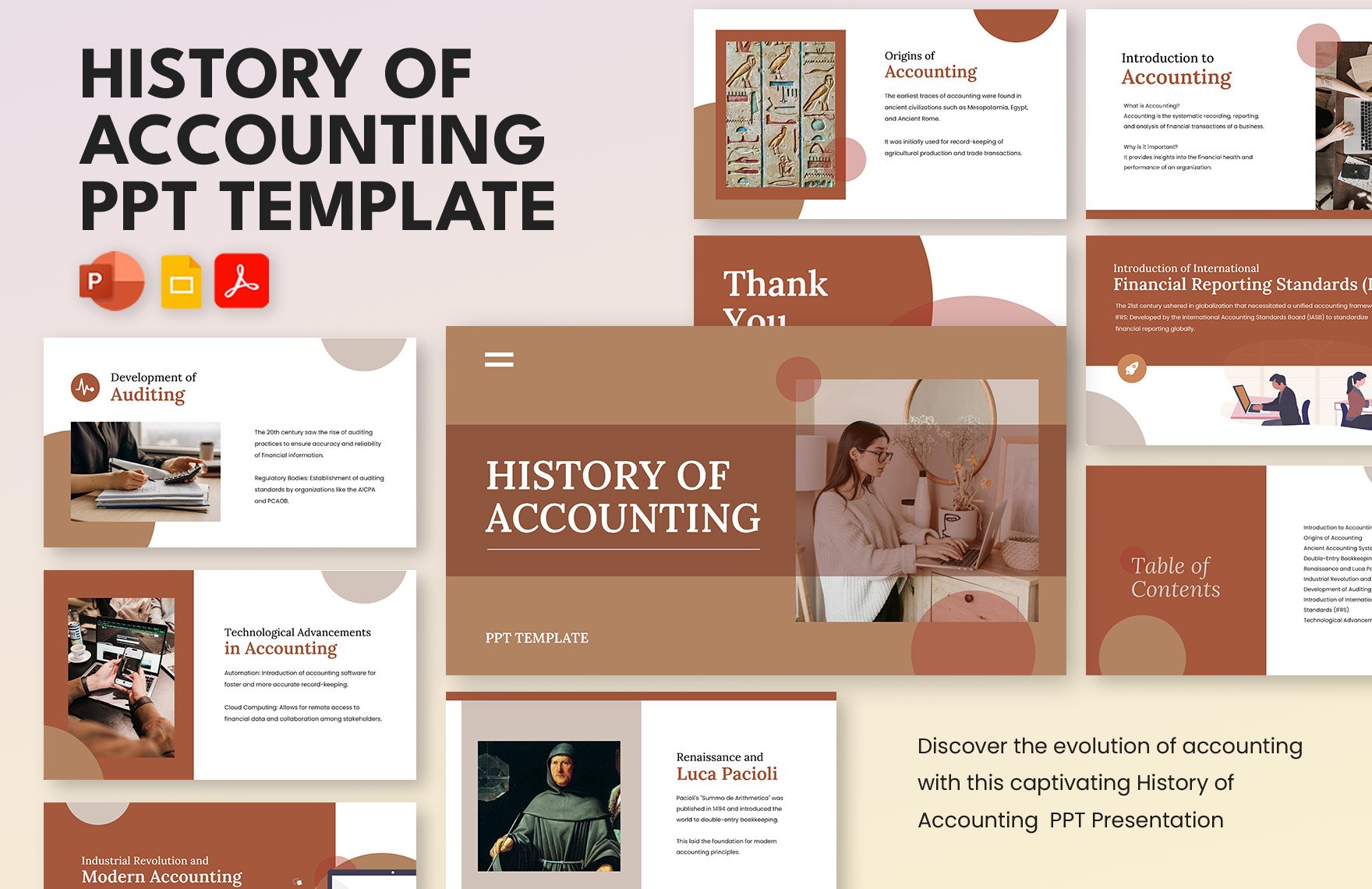 History of Accounting PPT Template