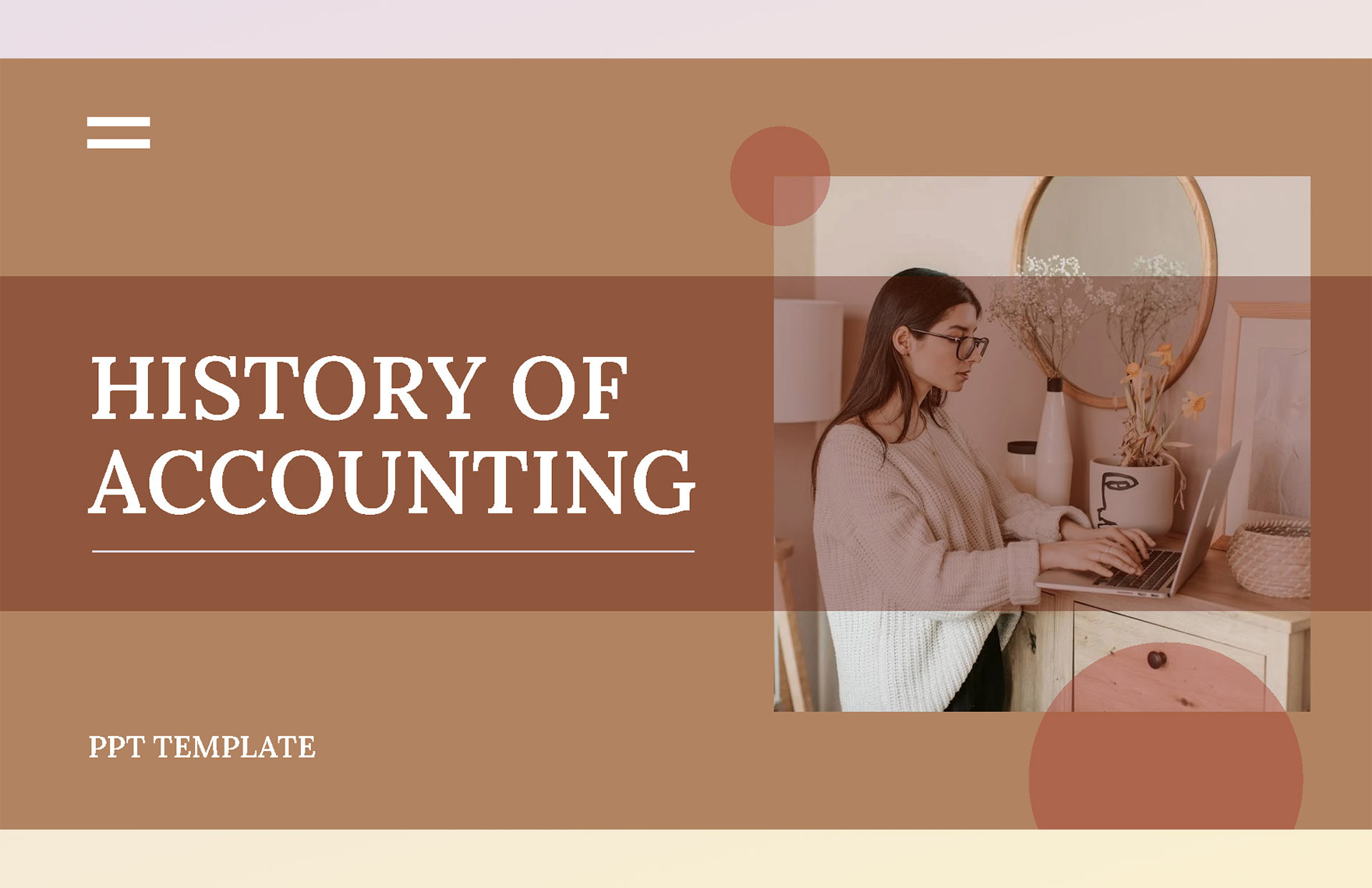 History of Accounting PPT Template