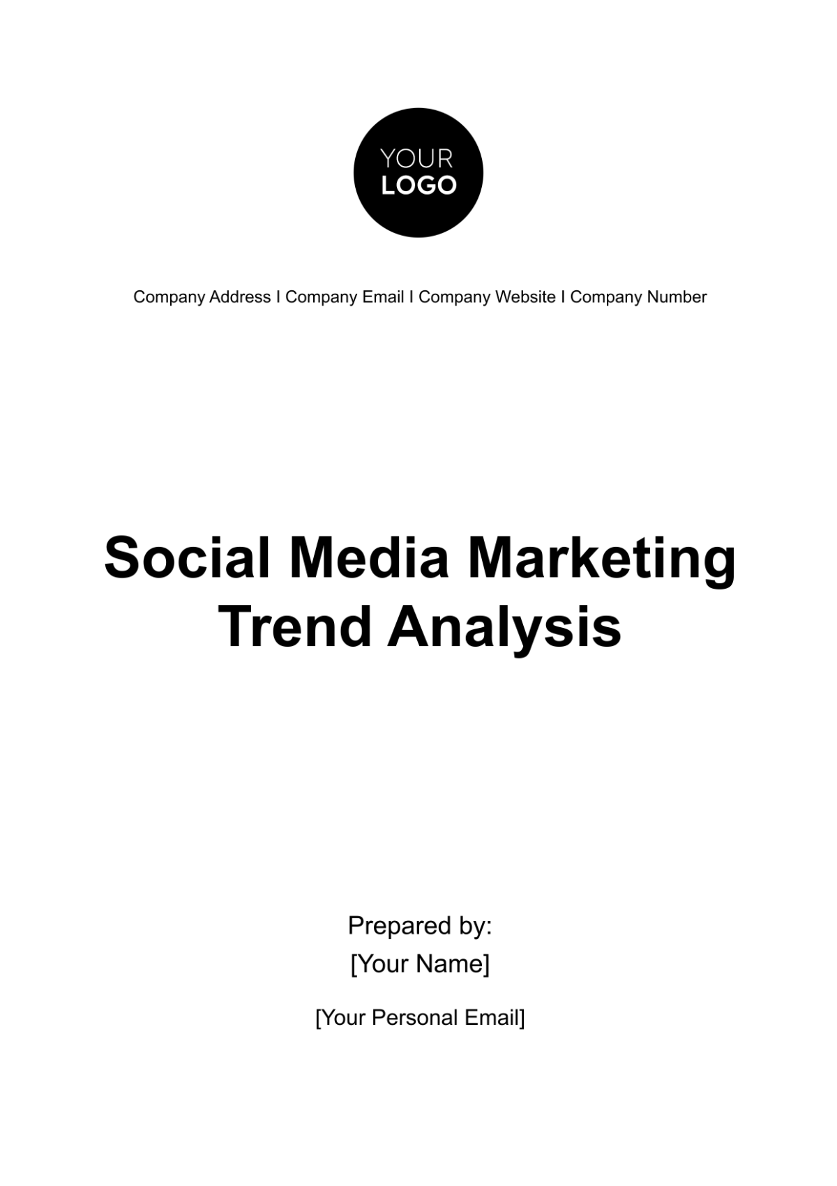 Social Media Marketing Trend Analysis Template - Edit Online & Download