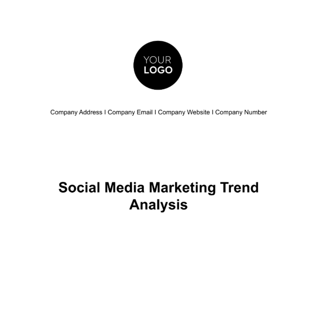 Social Media Marketing Trend Analysis Template