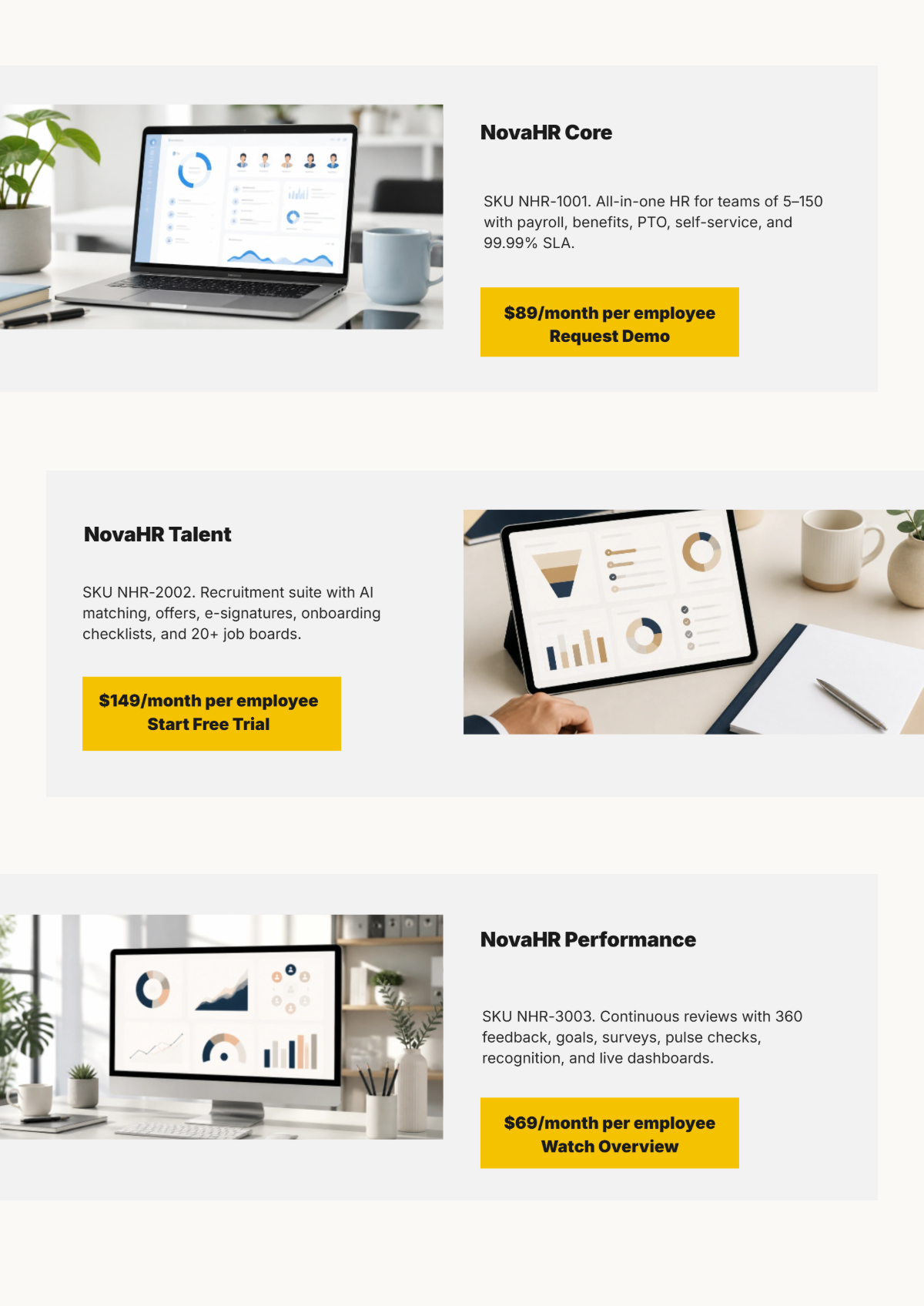 Free Sales Client-Centric Product Catalogue Template to Edit Online