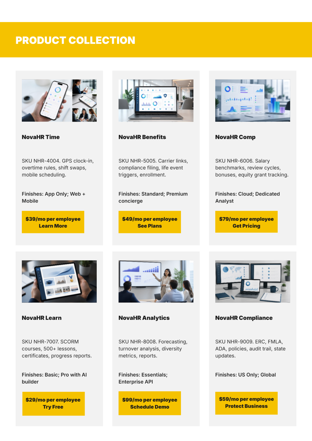 Free Sales Client-Centric Product Catalogue Template to Edit Online