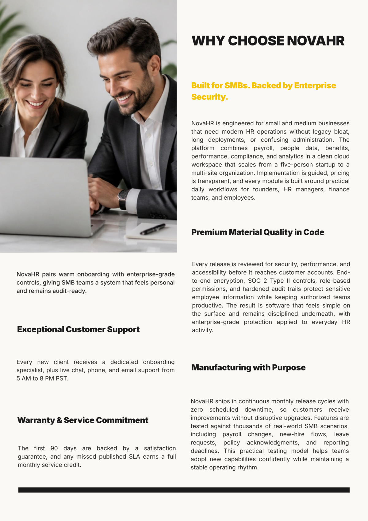 Free Sales Client-Centric Product Catalogue Template to Edit Online