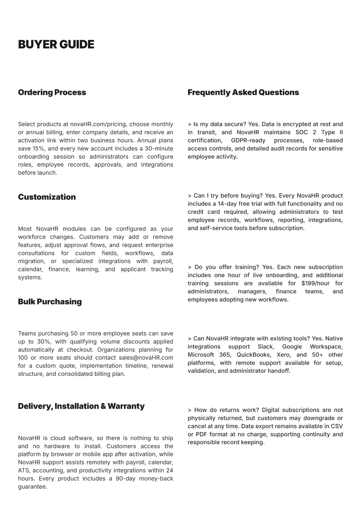 Free Sales Client-Centric Product Catalogue Template to Edit Online