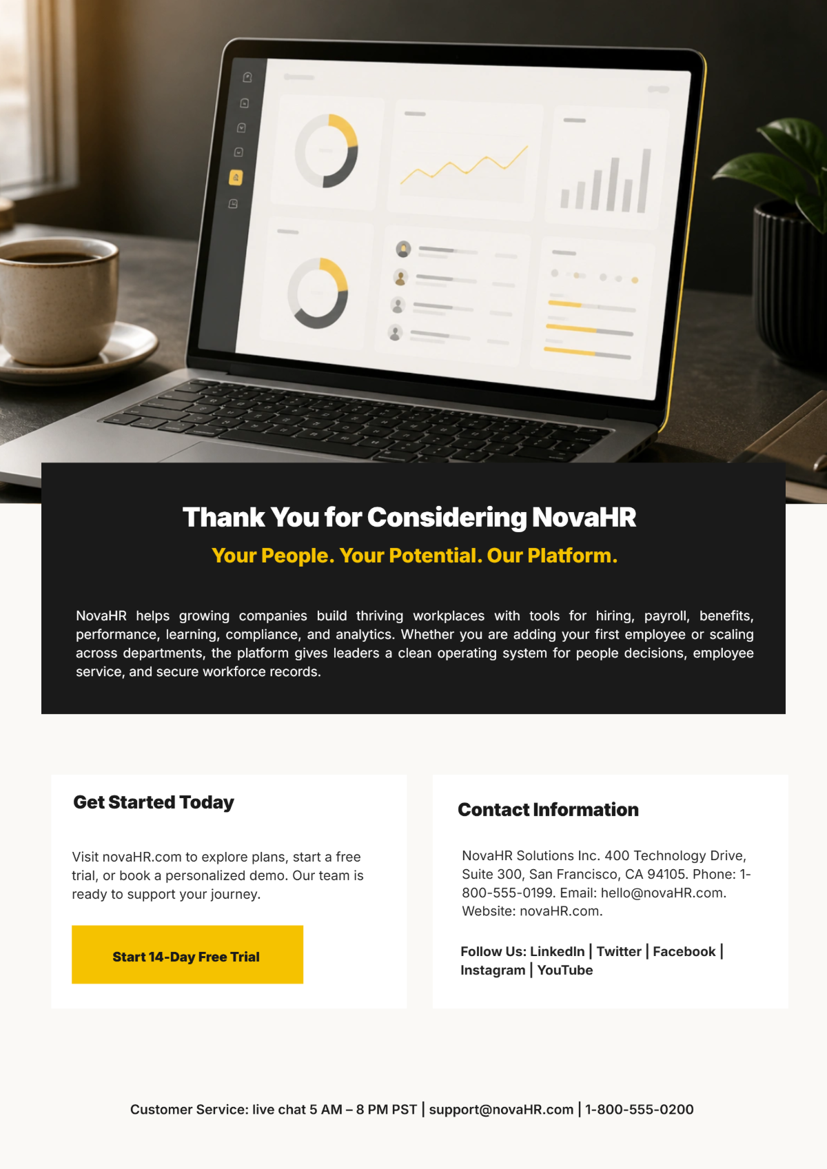 Free Sales Client-Centric Product Catalogue Template to Edit Online