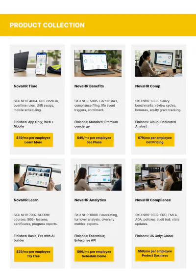 Free Sales Client-Centric Product Catalogue Template to Edit Online