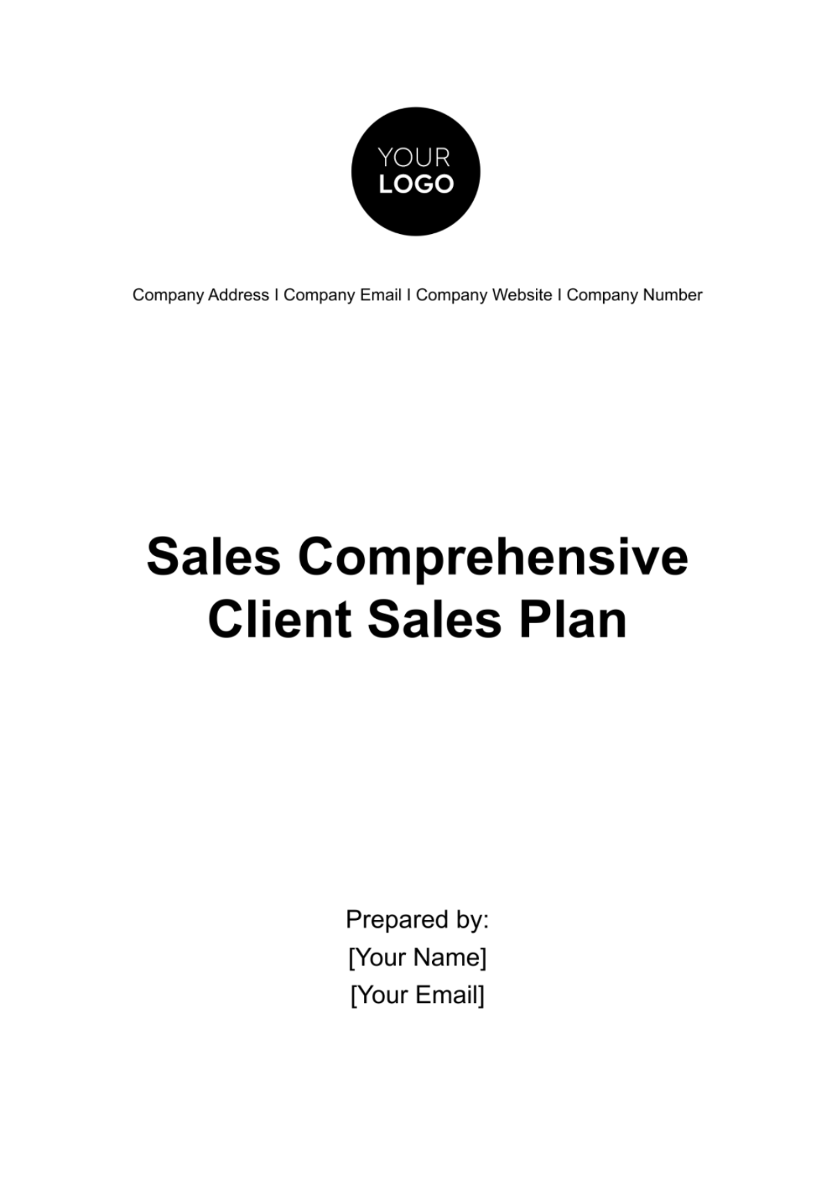 Sales Comprehensive Client Service Plan Template - Edit Online & Download