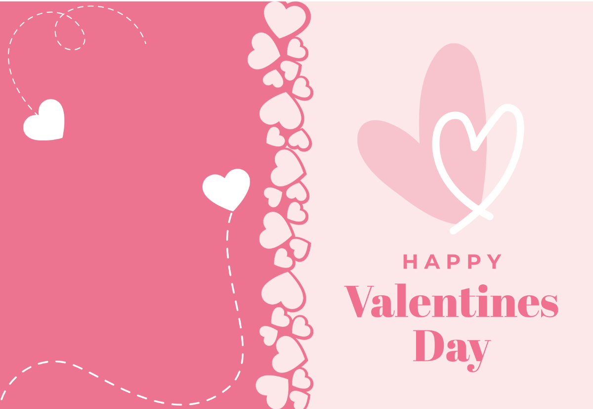 Foldable Valentines Card Template