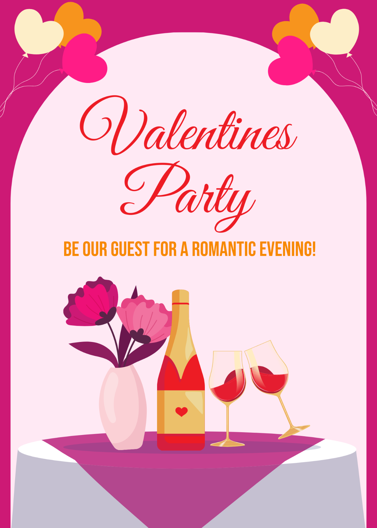 Free Valentines Party Template Edit Online Download Template