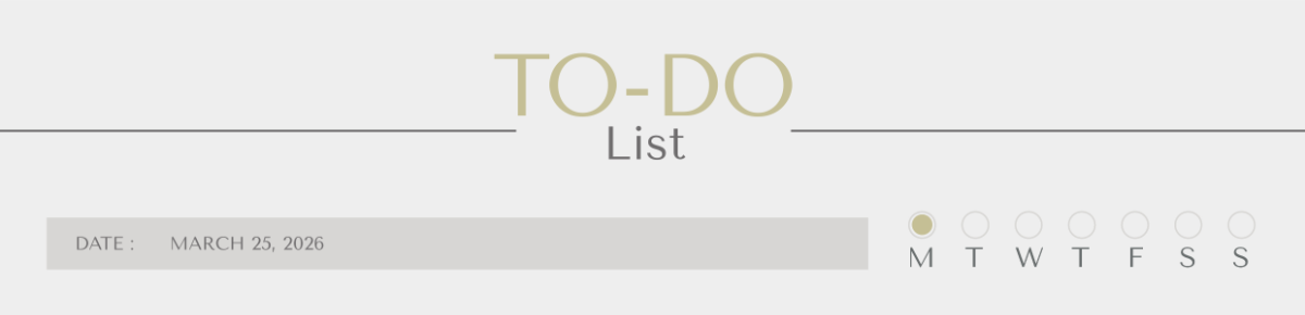 Professional To Do List Header Template - Edit Online & Download