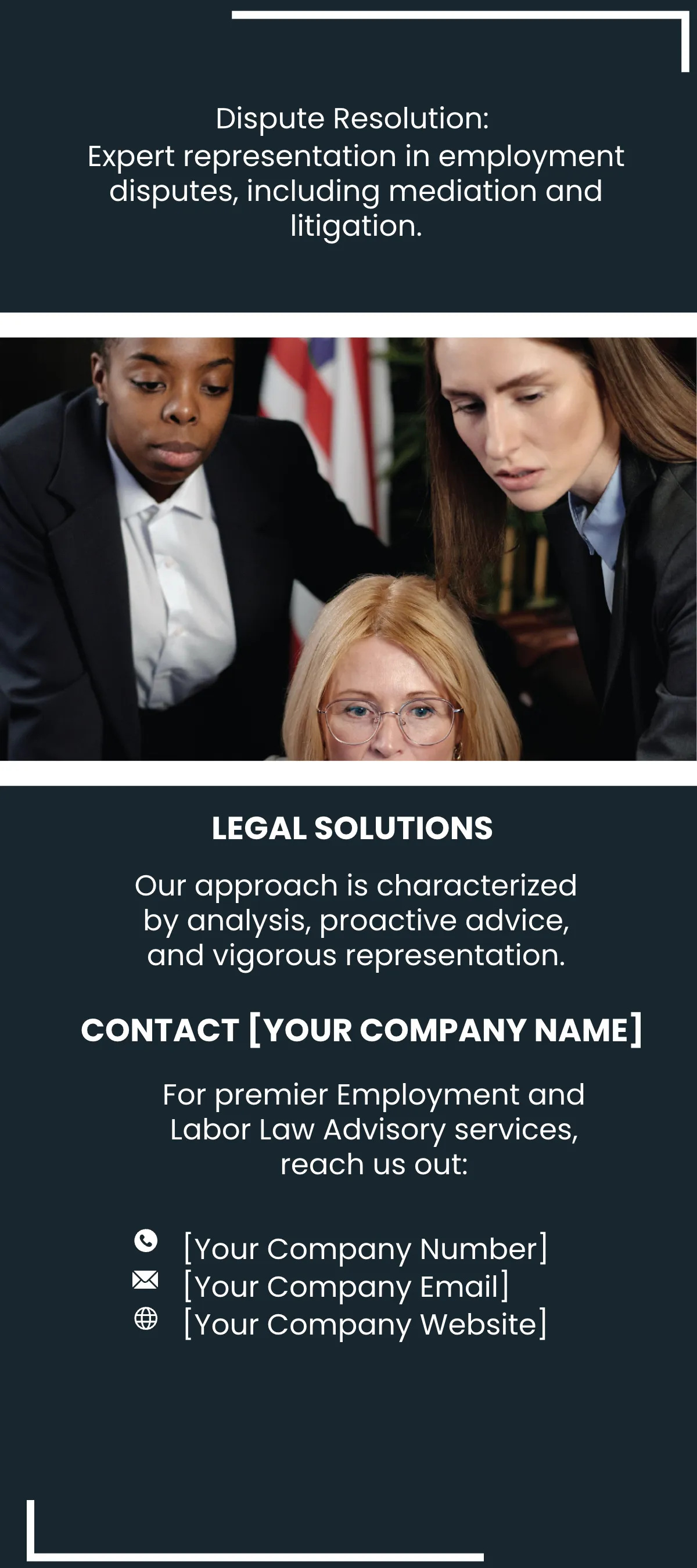 Free Employment and Labor Law Advisory Rack Card Template to Edit Online
